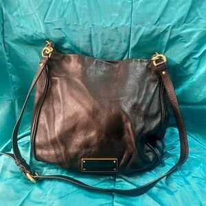 Marc Jacobs Black Leather Hobo Bag